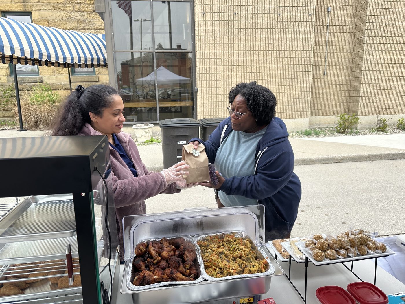 Savory snacks at the market