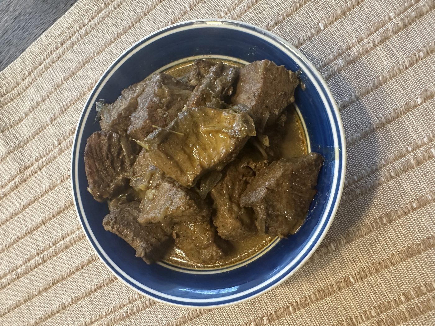Rice and curry plate